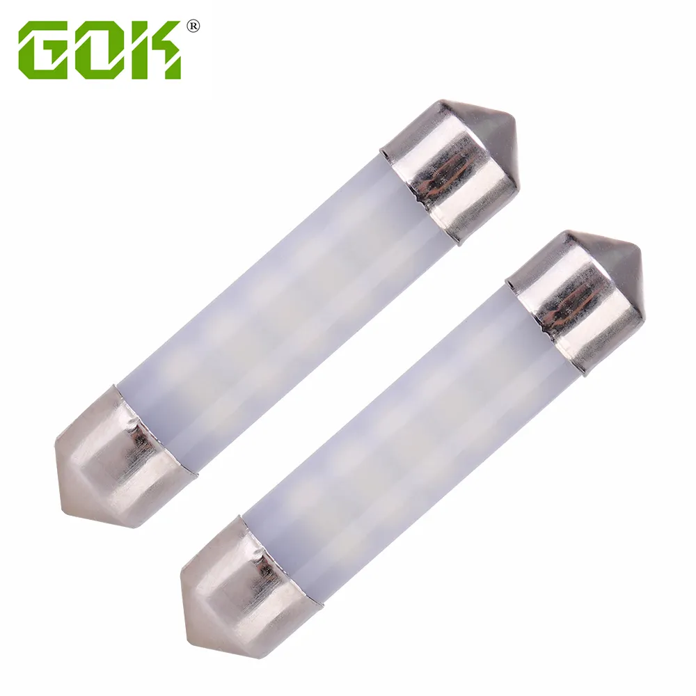 Ampoules de voitures LED C5W, lampe de décoration 12V 24V, blanc, dôme automatique, lumière de lecture pour véhicule