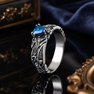 Womens Vintage Engagement Ring with Sparkling Stone Classic Wedding Fashion Jewelry - Product Image 3