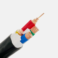 Cable de Alimentación Blindado YJV22 XLPE, Cable Eléctrico de Cobre Impermeable para Exteriores, para Construcción Industrial y Centrales Eléctricas