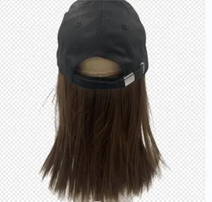 Парик для девочек, кудрявая прямая кудрявая Кепка из серебристой ткани, кепка, парик для бейсбольной кепки с блокировкой ЭМФ