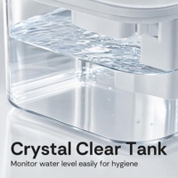 Fontaine à eau pour animaux de compagnie de grande capacité 3,1 L avec dessus en plastique/acier inoxydable, ultra silencieuse, facile à nettoyer, filtres sans BPA inclus