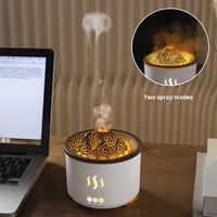 Humidificateur d'air ultrasonique à texture volcanique avec télécommande, réservoir d'eau de 400 ml, 2 modes de pulvérisation, diffuseur d'arômes pour la maison et le bureau