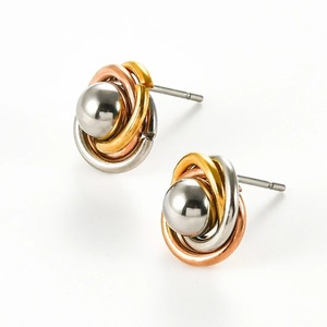 1 Paire de Boucles d'Oreilles Clous en Acier Inoxydable Forme Fleur Rose Plaqué Or et Argent Élégantes Tendance pour Femmes Filles Fiançailles Fête Quotidien - Product Image 3