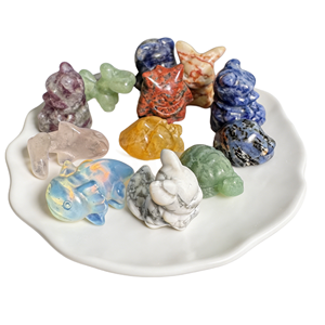 Miniatures <span class=keywords><strong>d</strong></span>'animaux sculptées en cristal – Ornement éducatif DIY, cadeau idéal pour mariages, anniversaires, fêtes, remises de diplômes, et cadeaux de pendaison de crémaillère - Product Image 4