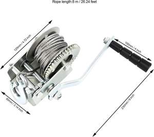 חוזק גבוה 600-1500Lbs יד ידנית <span class=keywords><strong>winch</strong></span> קורוזיה עמיד לשימוש מחוץ לכביש - Product Image 2