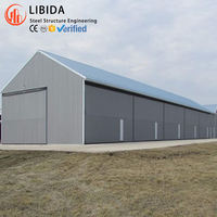 Structure en acier robuste pour entrepôts et hangars, solutions d'ateliers préfabriqués