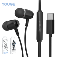 Écouteurs intra-auriculaires filaires stéréo HiFi professionnels YOUGE Type-C, nouveau modèle 2025, son haute définition, prix de gros direct usine
