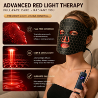 Masque facial à LED de nouvelle génération, 7 couleurs, thérapie par la lumière rouge, pour salon de beauté