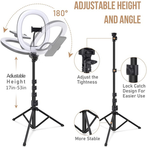 Offre Spéciale personnalisé 10 pouces photographie lumière droite selfie tiktok vivant vidéo lumière de remplissage 12 pouces led anneau lumineux - Product Image 3