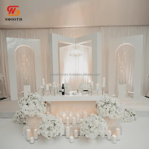 SMOOTH Best price Cross Top 7Ft 8ft 9ft Acrylic Chuppah Mandap Wedding Stage Backdrop Event <b>Decoration</b> - Product Image 1