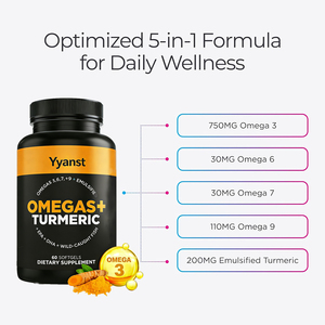 Cápsulas blandas de cúrcuma y aceite de pescado de alta calidad OEM/ODM de marca privada que favorecen la función cerebral y promueven la salud articular - Product Image 4