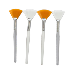 Brocha Portátil y Práctica para Mascarillas Faciales, Mango de Plástico, Aplicador Esencial de <span class=keywords><strong>Maquillaje</strong></span> para el Cuidado de la Piel Femenina, Estilo Brocha de Abanico - Product Image 2