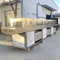 Machine à laver automatique certifiée CE pour caisses en plastique et cages à poulets de 6 m