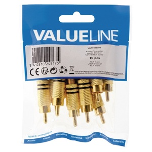 RCA Male Gold Connector 10 Pack Audio <b>Video</b> Plug For <b>Cable</b> Connection - Product Image 2