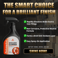 Vente directe usine – Nettoyant spray toutes roues OEM/ODM – Élimine la rouille, les taches, la poussière de frein et la saleté des jantes – Entretien automobile