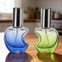 Flacon pulvérisateur de voyage en verre transparent pour parfum et cosmétiques, 10 ml, 15 ml, portable, personnalisable, marque privée, vente chaude