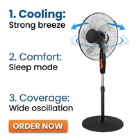Ventilateur de table de haute qualité, grand ventilateur portable rechargeable, ventilateur sur pied, version mise à jour pour l'été
