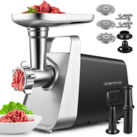 Hachoir à viande électrique durable pour usage domestique AZ-MG097, moteur AC, boîte de vitesses 081, hachoir à viande domestique avec protection contre les surcharges thermiques