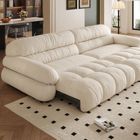 Sofá Chesterfield de Lujo Moderno de 3 Plazas, Estilo Europeo con Diseño Capitoné para Sala de Estar, Relleno de Esponja para Apartamentos