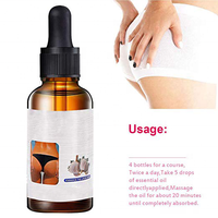 Huile Essentielle Raffermissante et Liftante pour l'Augmentation des Hanches, Huile de Massage pour des Fesses Lisses et Volumineuses, Huile de Soin à Marque Privée