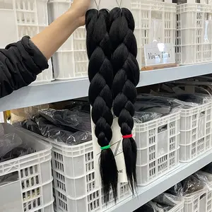 wholesale 100% kanekelon super star ultra good quality braiding hair 48 box braids crochet hair extension 48inch 170g