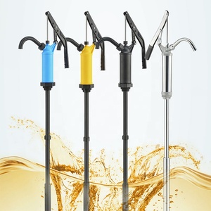 수동 핸드 펌프 200l 오일 및 가스 PP 플라스틱 스틸 레버 화학 산 윤활제 용 배럴 드럼 펌프 작동 - Product Image 1