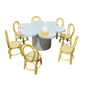 Silla Infantil de Ratán Natural Hecha a Mano para Decoración de Fiestas de Cumpleaños, Muebles de Mimbre Personalizados para Eventos Infantiles Estilo Boho - Product Image 5