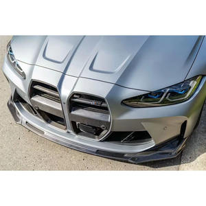 Divisor Delantero Estilo V de Fibra de Carbono Real para <span class=keywords><strong>BMW</strong></span> G80 M3 G82 M4 <span class=keywords><strong>2021</strong></span>+, Cubierta de Difusor para Parachoques Delantero - Product Image 4
