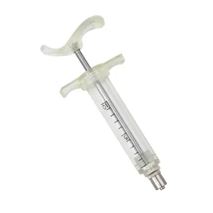 Seringue titane, injection pour animaux, matériau TPX