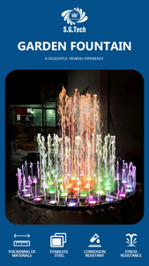 Enhance Your Outdoor Décor with Water Crown's Stainless Steel <b>Garden</b> Fountain and <b>Pool</b> Ornament. - Product Image 5