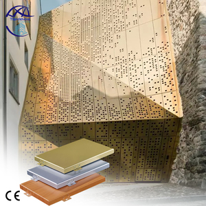 Panneaux de revêtement de placage en aluminium de façade extérieure pour le revêtement anti-corrosif de fluorocarbone de mur rideau de centre commercial - Product Image 1