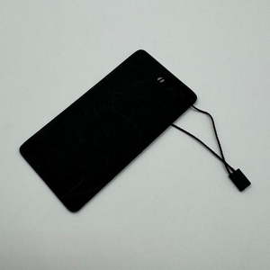 Tùy chỉnh sang trọng màu đen tráng giấy <span class=keywords><strong>hangtag</strong></span> với Matt lá vàng Craft Miễn phí thiết kế in ấn vải treo tag nhãn - Product Image 3