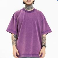T-shirt personnalisé coupé et cousu, 100% coton, impression graphique, poids lourd, délavé à l'acide, vintage, grande taille, homme, t-shirt oversize