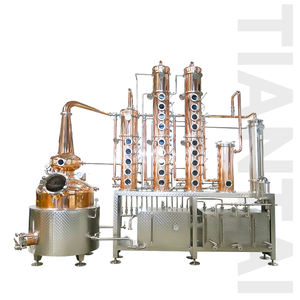 Equipo de Destilación Semiautomático de Alta Eficiencia de 500L |   Columna de vapor eléctrica de cobre y acero inoxidable para alambique de whisky/ginebra - Product Image 5
