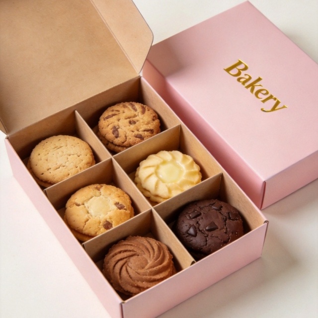 Custom Biodegradable Folding Paper Cardboard Packing Wholesale Biscuit Cookie Box Packaging With Logo