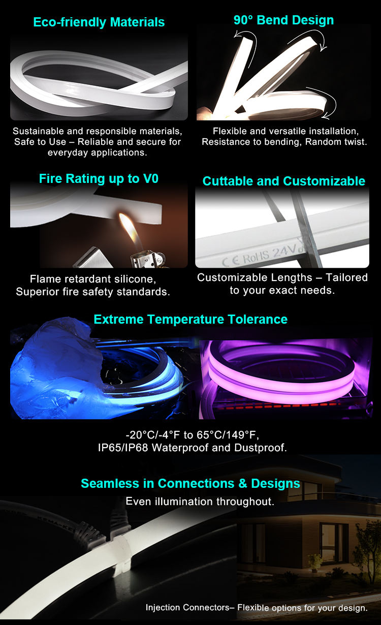 Wholesale Smart Strip Light 16x16mm Pixel IP65 Waterproof High Density Bolt Design for Landscape Lighting Architectural Led Neon