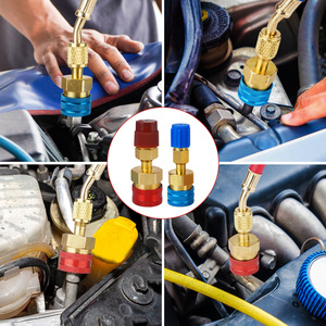 R1234YF To R134A Refrigerant <b>Quick</b> Coupling <b>Connector</b> High And Low Pressure Zinc Alloy Automotive Air Conditioning Parts - Product Image 5