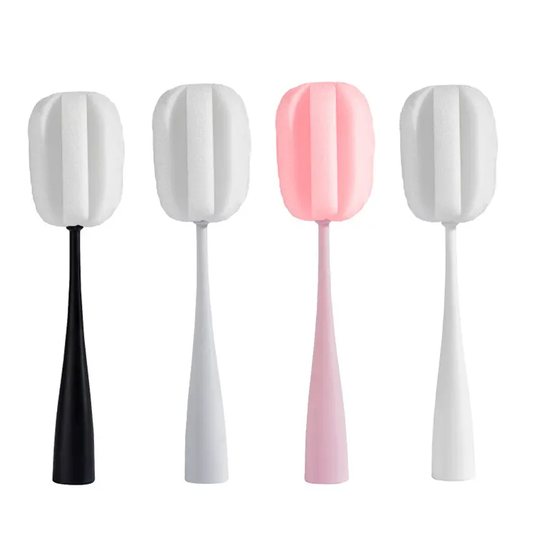 Kitchen Gadgets Durable Milk Bottle Glass Cup Bottle Cleaning Sponges Brush with Handles 2024 China Supplier High Quality Home