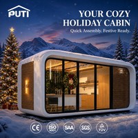 Cabine Apple étanche de 20 pieds, chambre d'hôtel de luxe préfabriquée, capsule spatiale, villa modulaire, cabine mobile pour complexe hôtelier insulaire