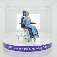 Lit de podologie électrique d'hôpital d'usine, table d'opération de physiothérapie de luxe, table d'opération ORL, chaise de procédure, certificat ISO, garantie de 5 ans