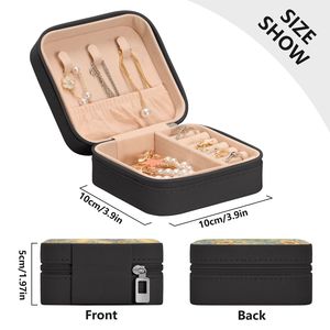 Portable Velvet Lined Small Jewelry Storage <b>Case</b> with Zipper & Ring Slots Custom Logo - Product Image 3