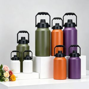 64oz 128oz Sports Water <b>Bottle</b> Stainless Steel Vacuum Insulated <b>Thermos</b> Flask with Handle and Lid for Gym - Product Image 1