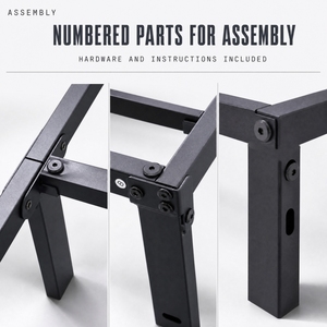 <span class=keywords><strong>Sommier</strong></span> pliant en métal, capacité de 3500 lb, transport facile, support à lattes, aucun <span class=keywords><strong>sommier</strong></span> tapissier requis, noir - Product Image 6