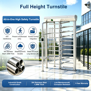 Sistema de Control de Acceso con Indicador de Dirección LED, Torniquete de Altura Completa de Acero Inoxidable, Compra de Torniquete de Altura Completa, Precio - Product Image 3