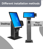 Aonpos 21 27 32 pouces écran tactile pc système android kiosque de paiement kiosque de commande en libre-service