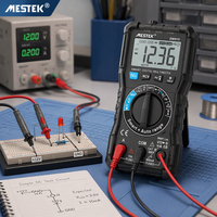 MESTEK Nouvelle Génération Professionnel True RMS Multimètre 600V Smart Ohm Capacité 60Hz AC DC NCV Testeur Multimètre Avancé