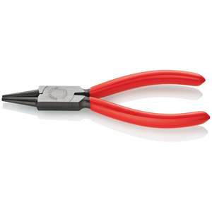 KNIPEX 22 01 140 Pince à bec rond revêtement plastique noir atramentisée 140 mm - Product Image 1