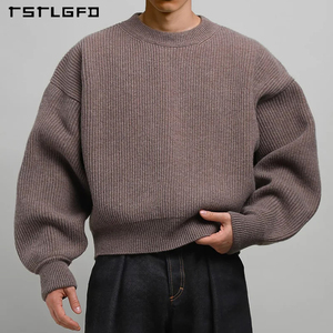 <span class=keywords><strong>Pull</strong></span> en cachemire pour homme de haute qualité, style Old Money, 100% cachemire, tricoté, coupe ample - Product Image 1