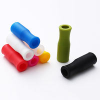 Embouts de pailles en silicone réutilisables sans BPA, 2 tailles, multicolores, accessoires de bar pour pailles en métal, verre, acier inoxydable, OEM
