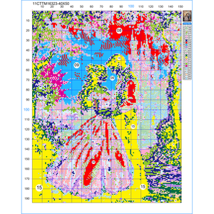 Các cặp vợ chồng trong một cuộc họp bí mật 40x50cm/15.7x19.7in Cross Stitch Kit DIY 11CT/14ct thêu cho món quà treo tranh DIY - Product Image 2